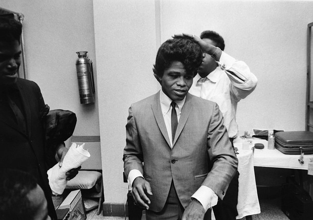 Singer James Brown is captured off stage around Memphis, Tenn. (Ted Williams/Johnson Publishing Company Archive) Courtesy Ford Foundation, J. Paul Getty Trust, John D. and Catherine T. MacArthur Foundation, Andrew W. Mellon Foundation, and Smithsonian Institution