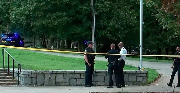 A shooting during a ballgame at an Atlanta park Sunday left one man dead and five people wounded, including a …