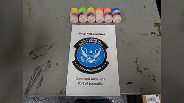 US Customs and Border Protection has seized a shipment of fentanyl hidden in pill bottles that was strong enough to potentially kill tens of thousands of people, the agency said.
Mandatory Credit:	US Customs and Border Protection