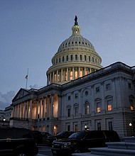 Even as some business groups cry foul over the tax provisions in the Inflation Reduction Act, economists at Goldman Sachs say the landmark bill will barely put a dent in massive corporate profits. The Capitol building is pictured here on August 6.
Mandatory Credit: Ken Cedeno/Reuters