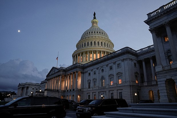 Even as some business groups cry foul over the tax provisions in the Inflation Reduction Act, economists at Goldman Sachs say the landmark bill will barely put a dent in massive corporate profits. The Capitol building is pictured here on August 6.
Mandatory Credit: Ken Cedeno/Reuters