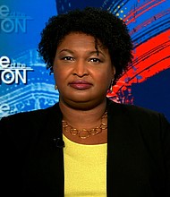 Georgia Democratic gubernatorial nominee Stacey Abrams said Sunday that she was "anti-abortion" until she went to college and met a friend who gave her a new perspective on the contentious issue.
Mandatory Credit:	CNN