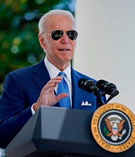 On August 8, President Joe Biden said he was concerned about China's recent military exercises around Taiwan but that he didn't believe China would take additional action as it escalates tensions following House Speaker Nancy Pelosi's visit. Biden is pictured here on August 5.
Mandatory Credit:	Evan Vucci/AP