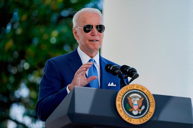 On August 8, President Joe Biden said he was concerned about China's recent military exercises around Taiwan but that he didn't believe China would take additional action as it escalates tensions following House Speaker Nancy Pelosi's visit. Biden is pictured here on August 5.
Mandatory Credit:	Evan Vucci/AP