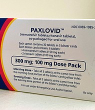 The anti-viral medication Paxlovid is given for five days to reduce severe illness in someone with Covid-19.
Mandatory Credit: Stephanie Nano/AP