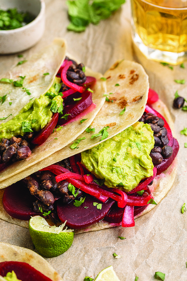 Pickled Beet Tacos