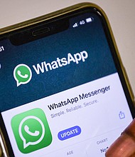 WhatsApp announced several new privacy updates on August 9, including the ability for users to start checking their messages without other people knowing.
Mandatory Credit:	Indranil Mukherjee/AFP/Getty Images/FILE