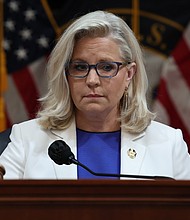 Rep. Liz Cheney's campaign has purchased a series of national ad spots on Fox News to run the viral campaign advertisement she debuted last week featuring her father.
Mandatory Credit:	Win McNamee/Getty Images North America/Getty Images