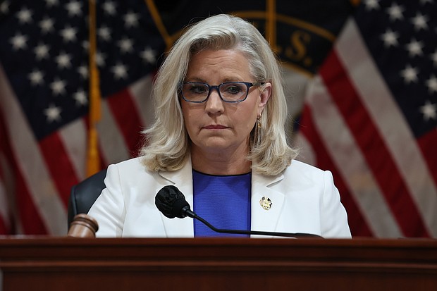 Rep. Liz Cheney's campaign has purchased a series of national ad spots on Fox News to run the viral campaign advertisement she debuted last week featuring her father.
Mandatory Credit:	Win McNamee/Getty Images North America/Getty Images
