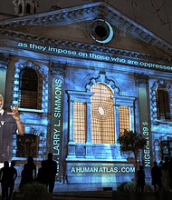 Fields of Vision is an immersive sound and light show featuring the oral recordings, ancestral DNA maps, and portraits of a group of inspirational change-makers from across the globe – who focus on the themes of Freedom, Service, and Community