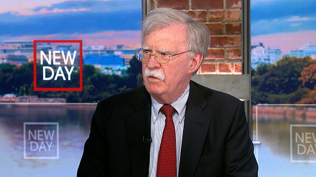 On August 10, the Justice Department announced charges against a member of Iran's Islamic Revolutionary Guard Corps for allegedly trying to assassinate John Bolton, who is pictured here in July 2021.
Mandatory Credit:	CNN