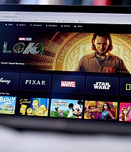 The Disney+ website on a laptop computer in the Brooklyn borough of New York, US, on Monday, July 18. Disney+ just got more expensive, unless you're willing to watch ads.
Mandatory Credit:	Gabby Jones/Bloomberg/Getty Images