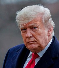 Former President Donald Trump is expected to be deposed by lawyers from New York Attorney General Letitia James' office Wednesday.
Mandatory Credit:	Evan Vucci/AP