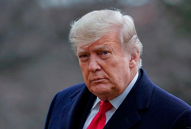 Former President Donald Trump is expected to be deposed by lawyers from New York Attorney General Letitia James' office Wednesday.
Mandatory Credit:	Evan Vucci/AP
