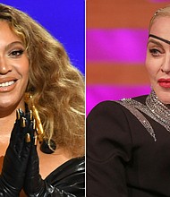 Beyoncé paid homage to Madonna in a note thanking her for collaborating on a new "Break My Soul" remix, in which "Vogue" was woven into Bey's song.
Mandatory Credit:	Getty Images