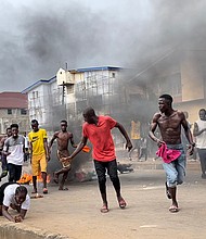 Hundreds of protesters took to the streets of Freetown, Sierra Leone on August 10, protesting inflation and the rising cost of living in the West African country, according to people that CNN spoke to.
Mandatory Credit:	Obtained by CNN