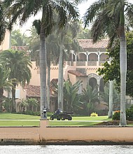 Following the FBI search of former President Donald Trump's Mar-a-Lago resort, pictured here on August 9, in Palm Beach, Florida, violent rhetoric began circulating on the pro-Trump internet.
Mandatory Credit:	Greg Lovett/The Palm Beach Post/USA Today Network