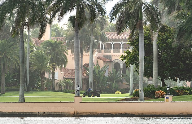 Following the FBI search of former President Donald Trump's Mar-a-Lago resort, pictured here on August 9, in Palm Beach, Florida, violent rhetoric began circulating on the pro-Trump internet.
Mandatory Credit: Greg Lovett/The Palm Beach Post/USA Today Network