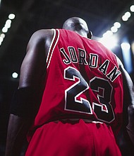 Michael Jordan of the Chicago Bulls is pictured during the 1998 NBA Finals in Salt Lake City.
Mandatory Credit:	John W. McDonough/Sports Illustrated/Getty Images