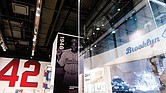 Exhibits are shown at the Jackie Robinson Museum that opened last month in New York.