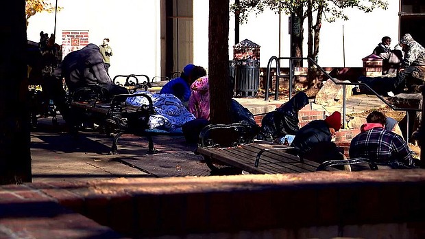 A growing homeless population has Asheville leaders planning for cold winter nights.
Mandatory Credit:	WLOS