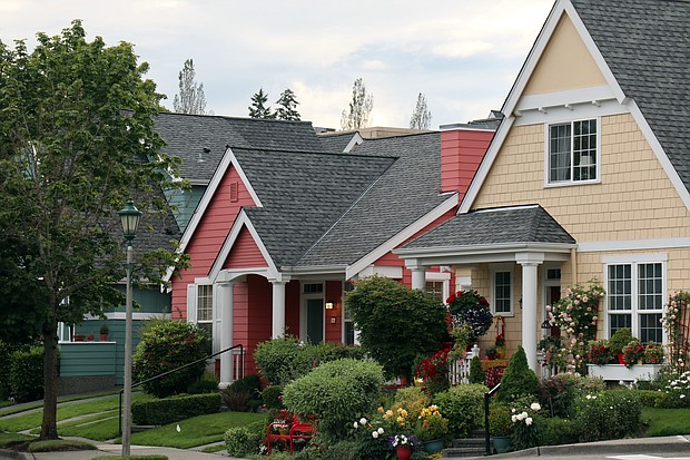 Mortgage rates have climbed above 5% once again. Homes are here seen in a neighborhood in Poulsbo, Washington.
Mandatory Credit: Toby Scott/SOPA Images/LightRocket/Getty Images