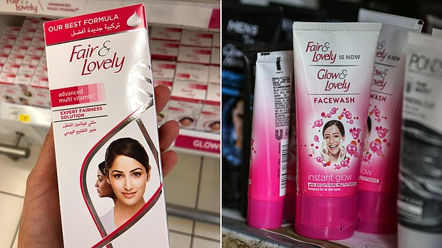 In 2020, consumer giant Unilever announced that it was changing the name of its controversial Fair & Lovely brand to Glow & Lovely.
Mandatory Credit:	AP/Getty