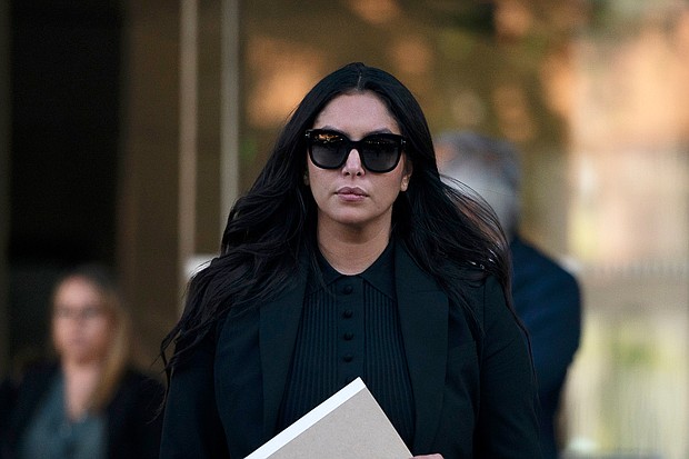 Vanessa Bryant leaves a federal courthouse in Los Angeles on  August 10.
Mandatory Credit:	Jae C. Hong/AP