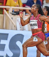 Fraser-Pryce is enjoying a superb season at the age of 35.
Mandatory Credit:	NurPhoto via Getty Images