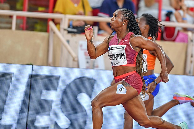 Fraser-Pryce is enjoying a superb season at the age of 35.
Mandatory Credit: NurPhoto via Getty Images