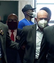 On August 12, a New York judge denied The Trump organization and former chief financial officer Allen Weisselberg, pictured here at court on July 1, the request to dismiss tax fraud charges.
Mandatory Credit:	CNN