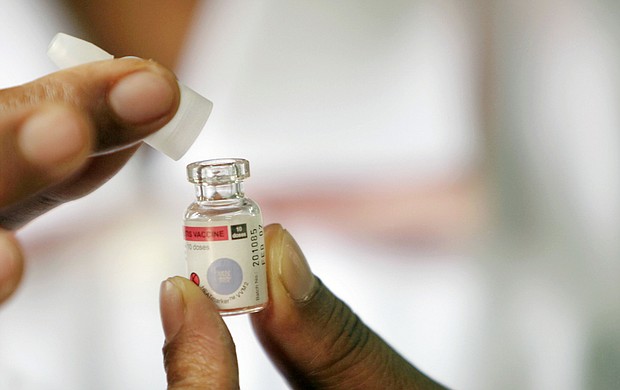 Poliovirus has been detected in wastewater samples in New York City, health officials say. Pictured is the Polio vaccine at an immunization post on August 30, 2005, in Jakarta, Indonesia.
Mandatory Credit: Dimas Ardian/Getty Images/FILE