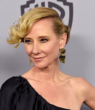 Anne Heche, pictured here on January 7, 2018, in Beverly Hills, California, is 'not expected to survive,' her family says. Heche was involved in a car crash last week.
Mandatory Credit:	Chris Pizzello/Invision/AP