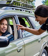 Jo Koy and Tiffay Haddish in Easter Sunday.