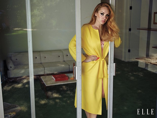 In a new cover article with Elle magazine, Adele played it close to the vest when it comes to her status with her boyfriend Rich Paul. Adele is pictured in the September issue of Elle.
Mandatory Credit:	Mario Sorrenti/ELLE