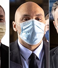 Three former Minneapolis police officers (Left to right: Tou Thao, J. Alexander Kueng, and Thomas Lane) set to stand trial on state charges in George Floyd's death have rejected a plea deal, the Minnesota attorney general's office said on August 15.
Mandatory Credit:	Getty Images