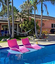 Alexandra Watkins said she has yet to host a Swimply reservation but recently listed her pool with a number of rules, including no kids allowed: "I think Swimply is about being comfortable with what you're offering."
Mandatory Credit: Courtesy Alexandra Watkins