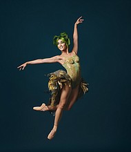 Tinkerbell's costume n Trey McIntyre's Peter Pan is not your traditional tutu, just like the ballet itself! Unlike a romantic or classic tutu, Tink's tutu is open across the front with a bustle-like shape in the back made of dozens of layers of different shimmering fabrics, helping the fairies appear to fly across the stage!