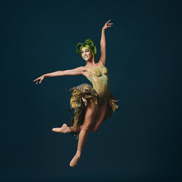 Tinkerbell's costume n Trey McIntyre's Peter Pan is not your traditional tutu, just like the ballet itself! Unlike a romantic or classic tutu, Tink's tutu is open across the front with a bustle-like shape in the back made of dozens of layers of different shimmering fabrics, helping the fairies appear to fly across the stage!