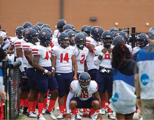 Virginia State University’s home opener is Sept. 10 against Bluefield State, W.Va., where the Trojans will show off a freshly laid artificial field.