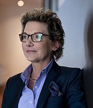 San Francisco Federal Reserve president Mary Daly, seen here on August 11, said Thursday that raising interest rates by either half or three quarters of a percentage point in September would be a "reasonable" way to bring inflation down.
Mandatory Credit:	David Paul Morris/Bloomberg/Getty Images