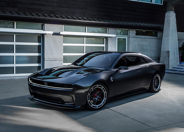 Dodge, famous for offering cars with big and powerful V8 engines, is phasing out some of its iconic, gas-powered muscle cars in favor of electric power.
Mandatory Credit:	Courtesy Stellantis