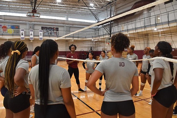 TSU first-year volleyball coach Alexis Austin will lead her team through an intra-squad "maroon and gray" scrimmage on Saturday, August …