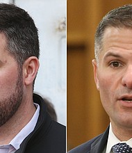 Democrat Pat Ryan, left, and Republican Marc Molinaro are facing off in Tuesday's special election for New York's 19th Congressional District.
Mandatory Credit:	USA Today Network/Imagn