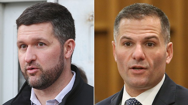 Democrat Pat Ryan, left, and Republican Marc Molinaro are facing off in Tuesday's special election for New York's 19th Congressional District.
Mandatory Credit:	USA Today Network/Imagn