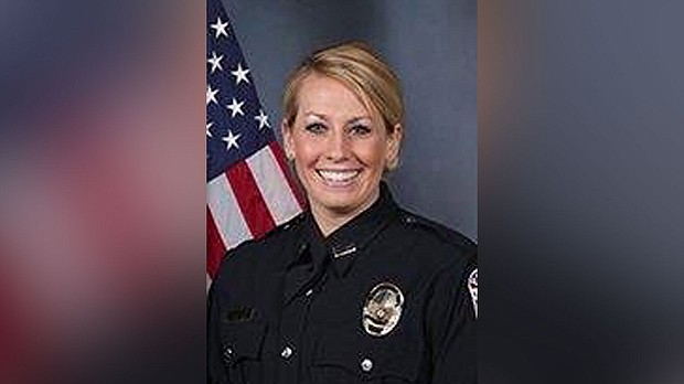 Kelly Goodlett, shown in a police department photo, pleaded guilty before US District Judge Rebecca Grady to falsifying an affidavit for the search of Taylor's apartment that resulted in the 26-year-old's death in Louisville, during a botched March 2020 raid.
Mandatory Credit:	Louisville Metro PD