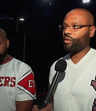 Rashad Bilal, right, and Troy Millings from Earn Your Leisure are pictured during an interview on August 17.
Mandatory Credit:	CNN
