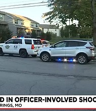 A Blue Springs tenant is 'terrified' by police shooting in their neighborhood.
Mandatory Credit:	KCTV