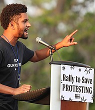 Maxwell Frost, a 25-year-old community organizer and one of the first members of Generation Z to run for Congress, will win the Democratic nomination in Florida's 10th Congressional District, CNN projects.
Mandatory Credit:	Stephen M. Dowell/Orlando Sentinel/Tribune News Service/Getty Images