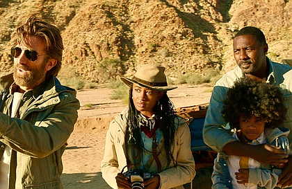Sharlto Copley, Iyana Halley, Idris Elba and Leah Jeffries costar in Beast.